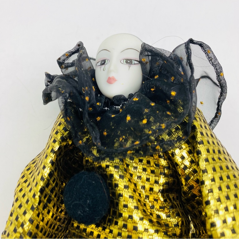 KINGSTATE HAND PAINTED CLOWN PORCELAIN DOLL